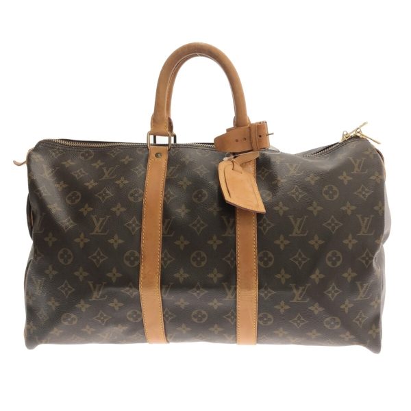 37310570 1 Louis Vuitton Keepall Canvas Monogram Boston Bag Brown