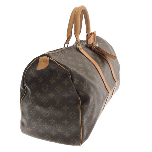 37310570 2 Louis Vuitton Keepall Canvas Monogram Boston Bag Brown