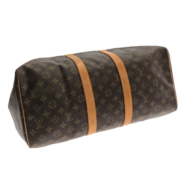 37310571 4 Louis Vuitton Keepall Canvas Monogram Boston Bag Brown