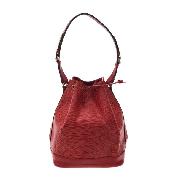 37310590 1 Louis Vuitton Noe Leather Shoulder Bag Red