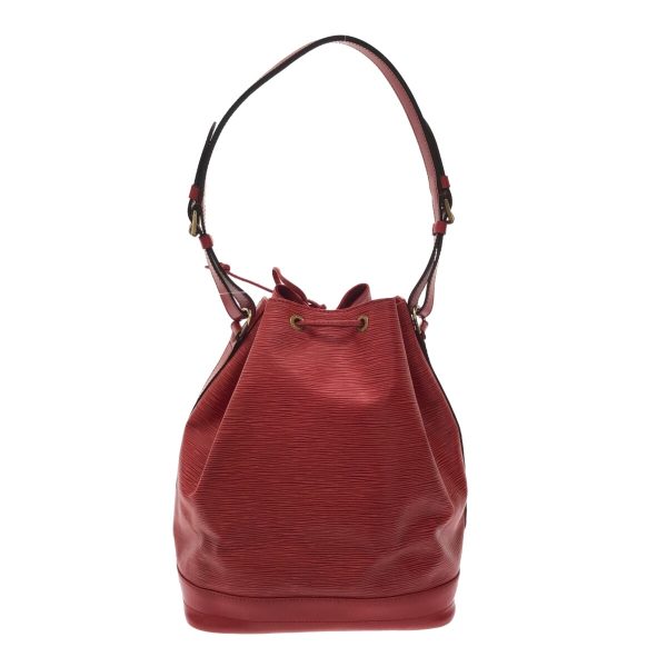 37310590 3 Louis Vuitton Noe Leather Shoulder Bag Red