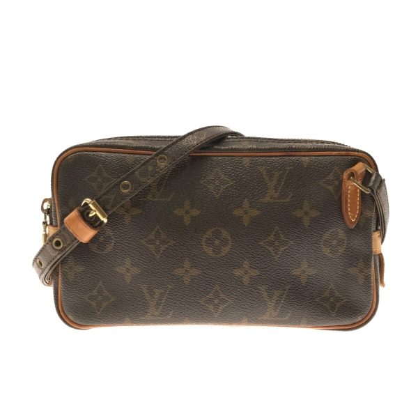 37311818 1 Louis Vuitton Pochette Marly Canvas Monogram Shoulder Bag Brown