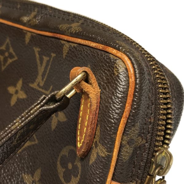 37311818 11 Louis Vuitton Pochette Marly Canvas Monogram Shoulder Bag Brown