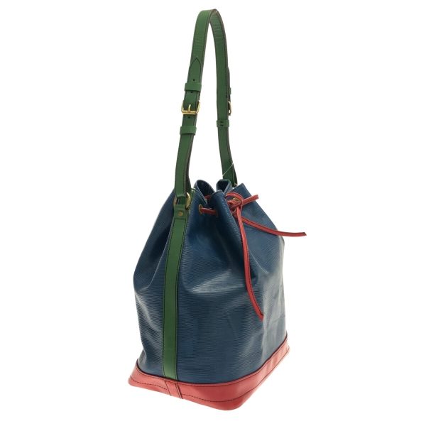 37312105 2 Louis Vuitton Noe Leather Tricolor Shoulder Bag Blue x Red x Green