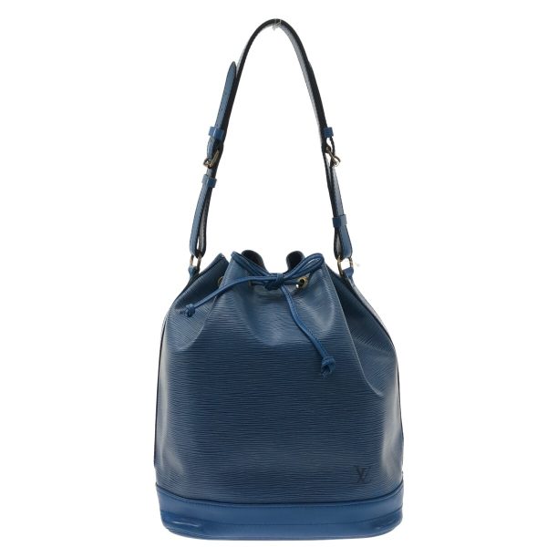 37312157 1 Louis Vuitton Noe Leather Shoulder Bag Blue