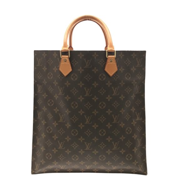 37312288 3 Louis Vuitton Sac Pla Canvas Monogram Handbag Brown