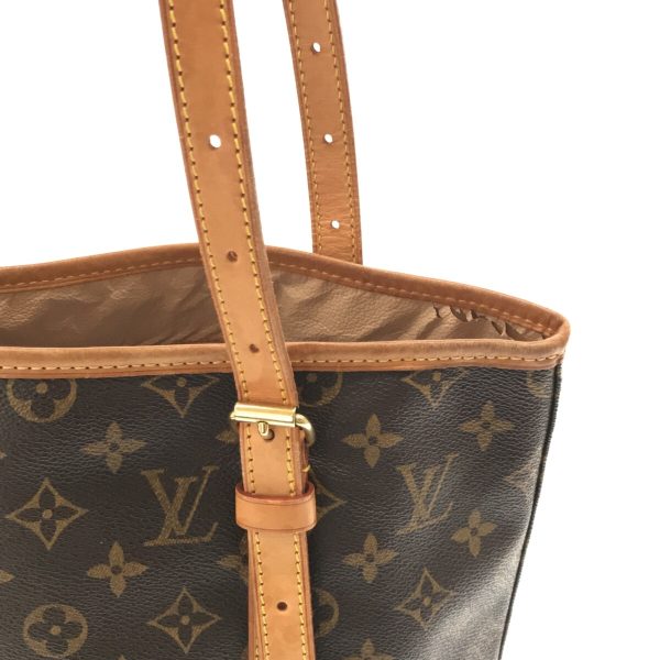 37312292 11 Louis Vuitton Bucket Canvas Monogram Shoulder Bag Brown