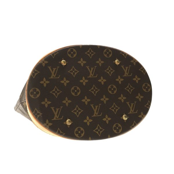 37312292 4 Louis Vuitton Bucket Canvas Monogram Shoulder Bag Brown