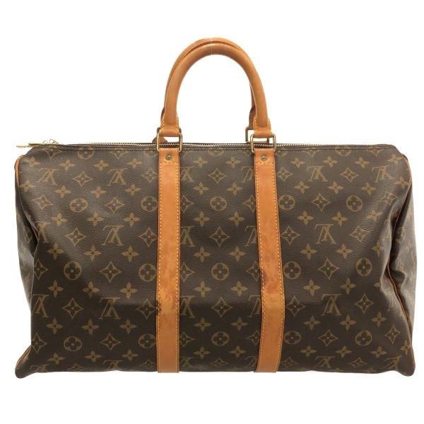 37312300 3 Louis Vuitton Keepall Canvas Monogram Boston Bag Brown