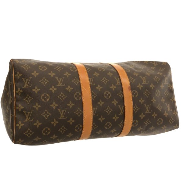 37312300 4 Louis Vuitton Keepall Canvas Monogram Boston Bag Brown