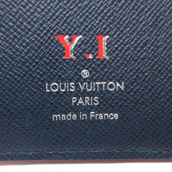 37312384 5 Louis Vuitton Portefeuille Brazza Leather Taiga Long Wallet Blue