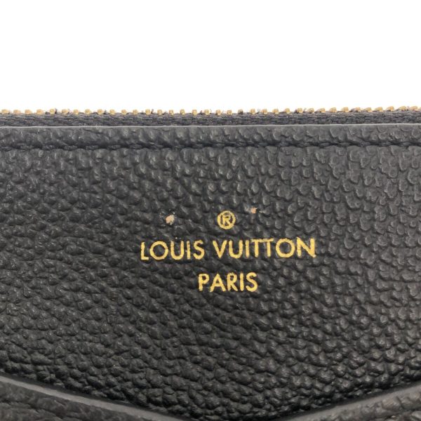 37312392 11 Louis Vuitton Pochette Melanie Leather Monogram Empreinte Noir