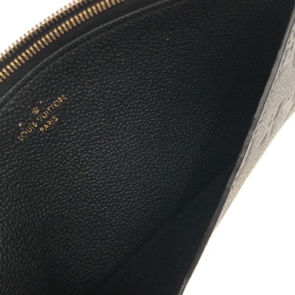 37312392 12 Louis Vuitton Pochette Melanie Leather Monogram Empreinte Noir