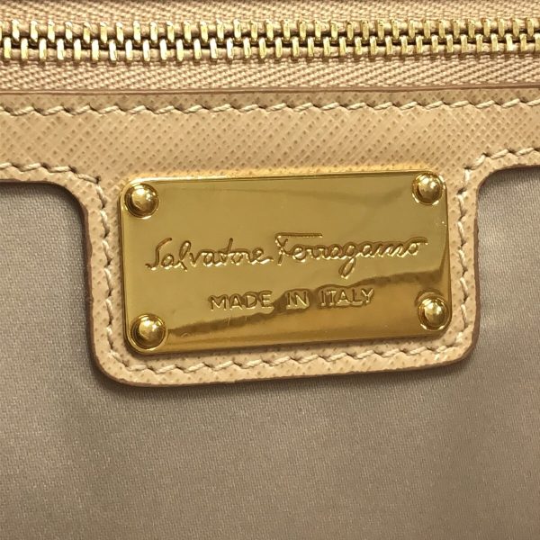 37312397 7 Salvatore Ferragamo Genie Vara Chain Shoulder Bag Beige