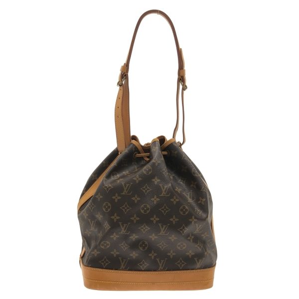 37319231 3 Louis Vuitton Noe Canvas Monogram Shoulder Bag Brown