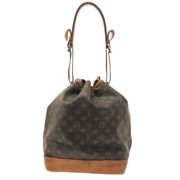 37319564 3 Louis Vuitton Noe Canvas Monogram Shoulder Bag Brown