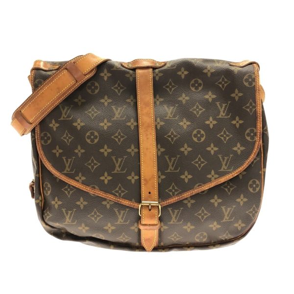 37319776 1 Louis Vuitton Saumur Canvas Monogram Shoulder Bag Brown