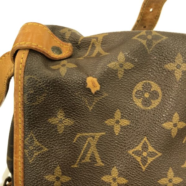 37319777 12 Louis Vuitton Saumur Canvas Monogram Shoulder Bag Brown