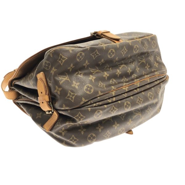 37319777 4 Louis Vuitton Saumur Canvas Monogram Shoulder Bag Brown