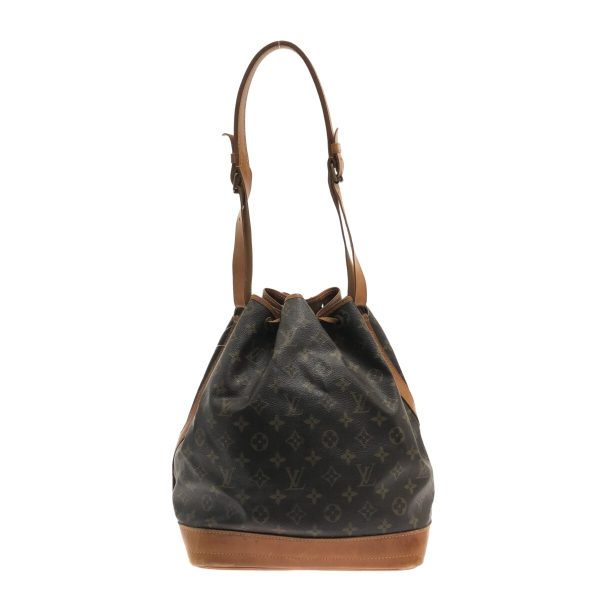 37319796 3 Louis Vuitton Noe Canvas Monogram Shoulder Bag Brown