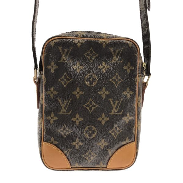 37319810 3 Louis Vuitton Danube Canvas Monogram Shoulder Bag Brown