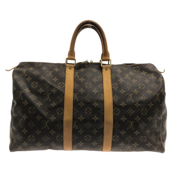 37319812 3 Louis Vuitton Keepall Canvas Monogram Boston Bag Brown