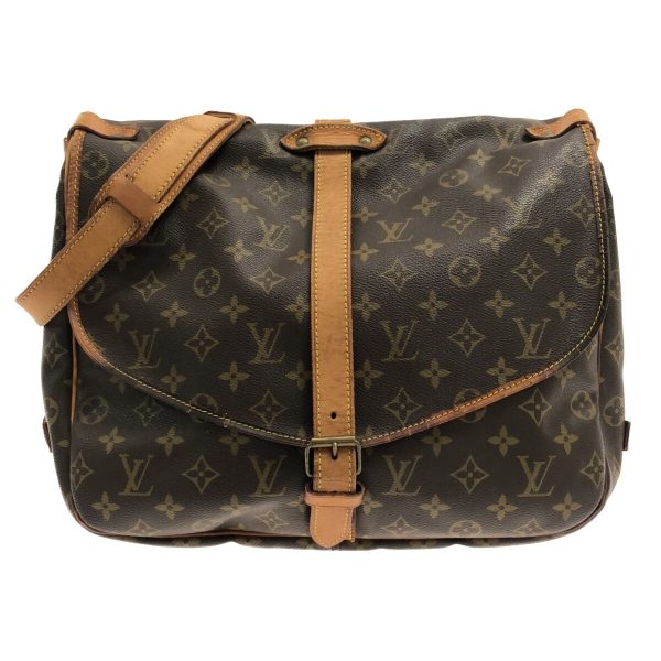 37319824 1 Louis Vuitton Saumur Canvas Monogram Shoulder Bag Brown