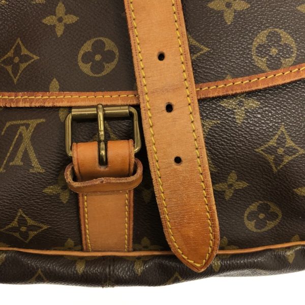 37319824 11 Louis Vuitton Saumur Canvas Monogram Shoulder Bag Brown