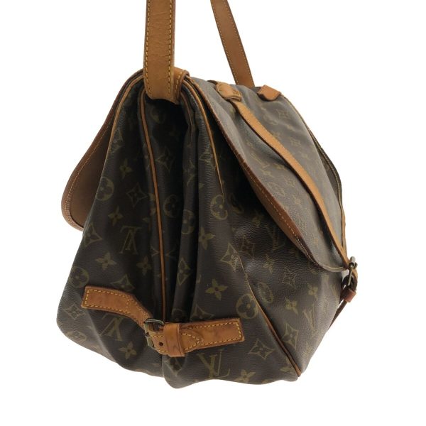 37319824 2 Louis Vuitton Saumur Canvas Monogram Shoulder Bag Brown