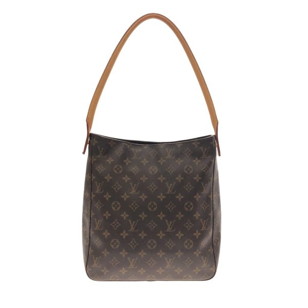 37319837 3 Louis Vuitton Looping Canvas Monogram Shoulder Bag Brown