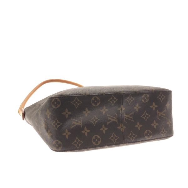 37319837 4 Louis Vuitton Looping Canvas Monogram Shoulder Bag Brown