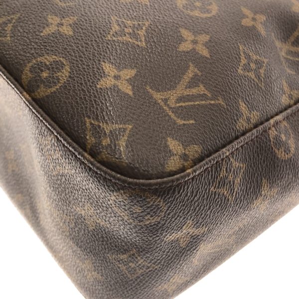 37319837 5 Louis Vuitton Looping Canvas Monogram Shoulder Bag Brown