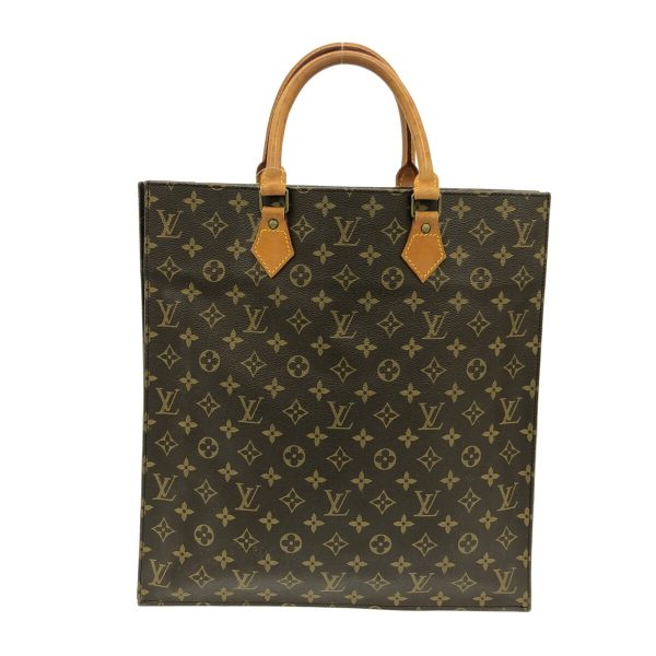 37320093 3 Louis Vuitton Sac Pla Monogram Canvas Handbag Brown