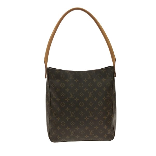 37321227 3 Louis Vuitton Looping Canvas Monogram Shoulder Bag Brown