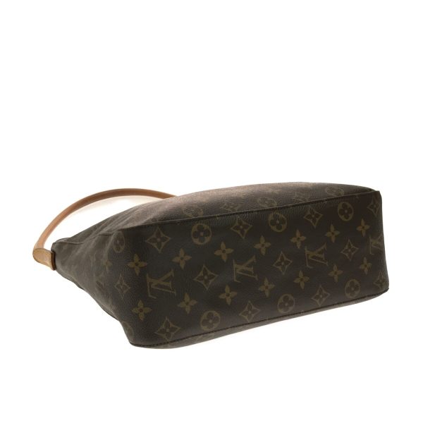 37321227 4 Louis Vuitton Looping Canvas Monogram Shoulder Bag Brown