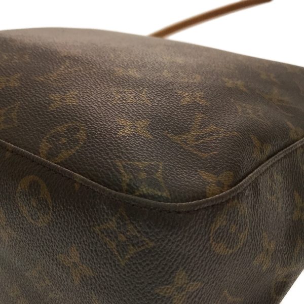 37321227 5 Louis Vuitton Looping Canvas Monogram Shoulder Bag Brown