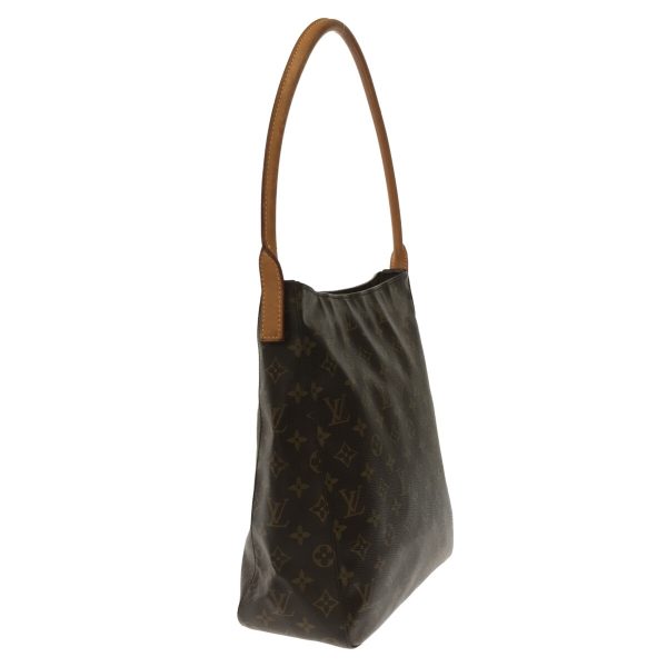 37321229 2 Louis Vuitton Looping Canvas Monogram Shoulder Bag Brown