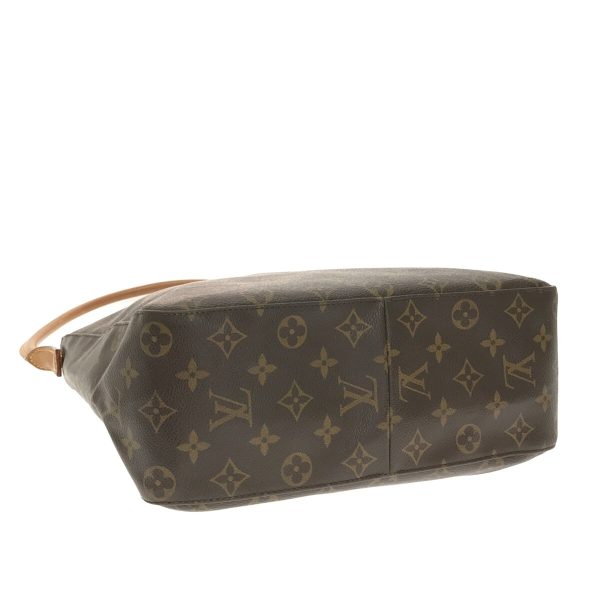 37321229 4 Louis Vuitton Looping Canvas Monogram Shoulder Bag Brown