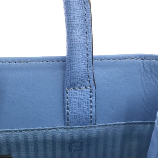 37321406 9 Fendi Tote Bag Leather Blue Gray