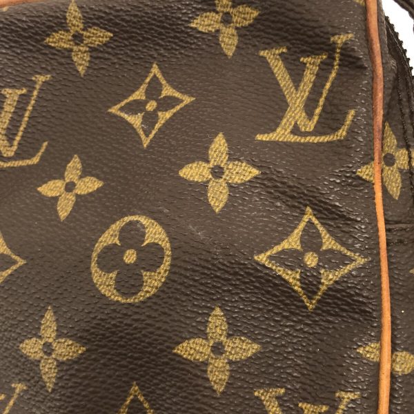 37322407 13 Louis Vuitton Danube Canvas Monogram Shoulder Bag Brown