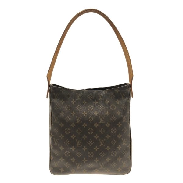 37323005 1 Louis Vuitton Looping Canvas Monogram Shoulder Bag Brown