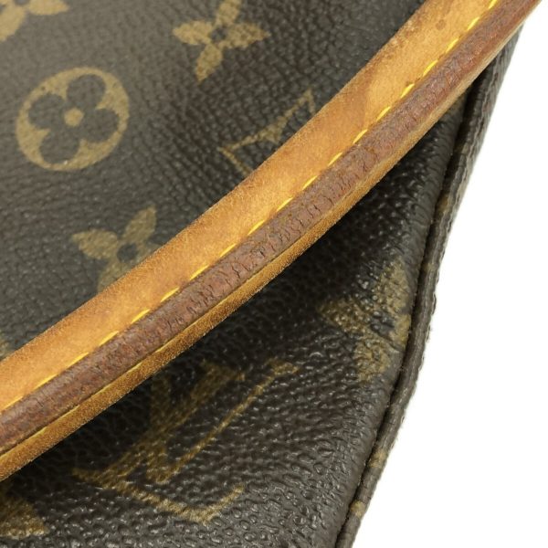 37323005 12 Louis Vuitton Looping Canvas Monogram Shoulder Bag Brown