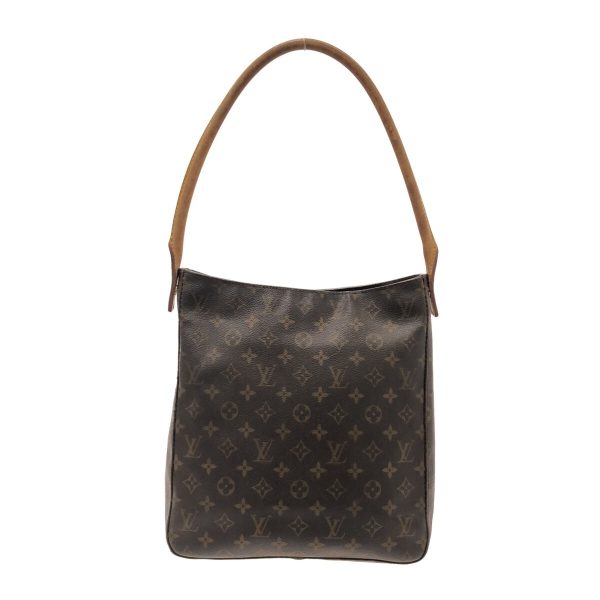 37323005 3 Louis Vuitton Looping Canvas Monogram Shoulder Bag Brown