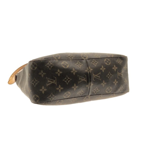 37323005 4 Louis Vuitton Looping Canvas Monogram Shoulder Bag Brown