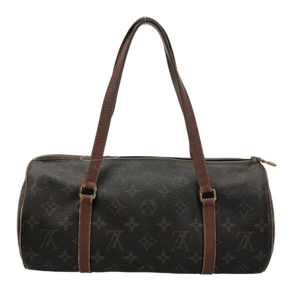 37323054 3 Louis Vuitton Old Papillon Canvas Monogram Handbag Brown