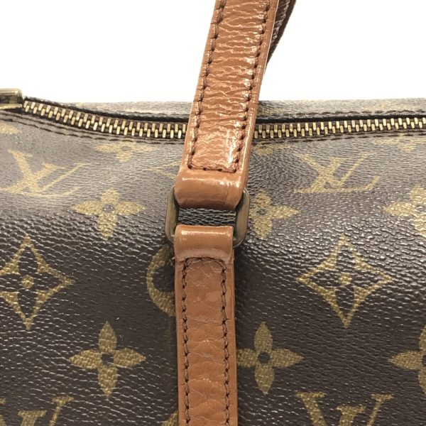 37323058 10 Louis Vuitton Old Papillon Canvas Monogram Handbag Brown