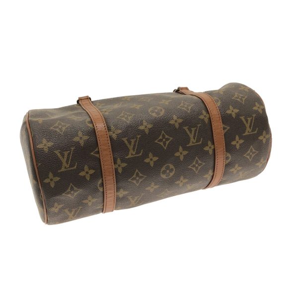 37323058 4 Louis Vuitton Old Papillon Canvas Monogram Handbag Brown