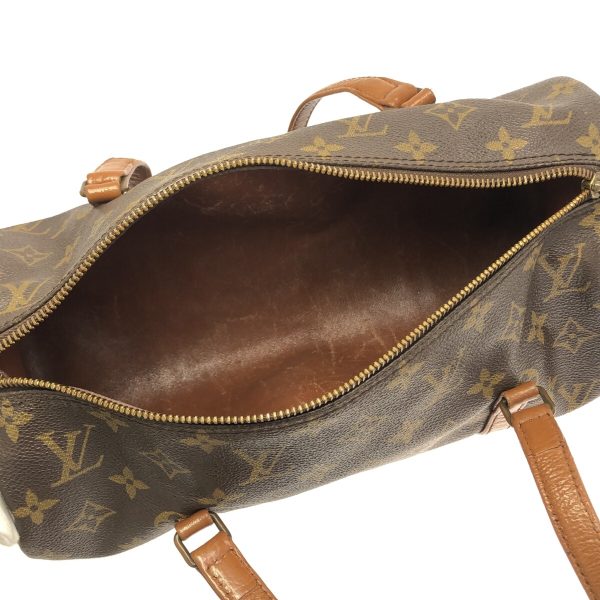 37323058 6 Louis Vuitton Old Papillon Canvas Monogram Handbag Brown