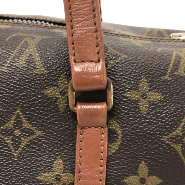 37323059 10 Louis Vuitton Old Papillon Canvas Monogram Handbag Brown