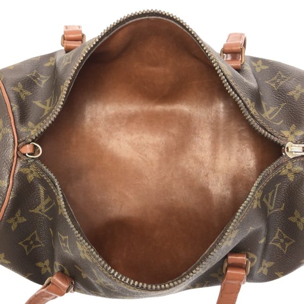 37323059 6 Louis Vuitton Old Papillon Canvas Monogram Handbag Brown